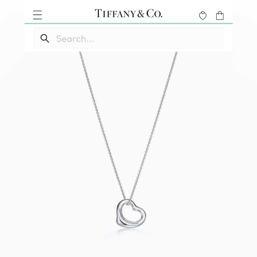 Tiffany’s Open Heart Pendant